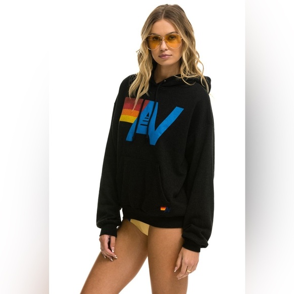 Aviator Nation Logo Pullover Relaxed Hoodie - Picture 2 of 4